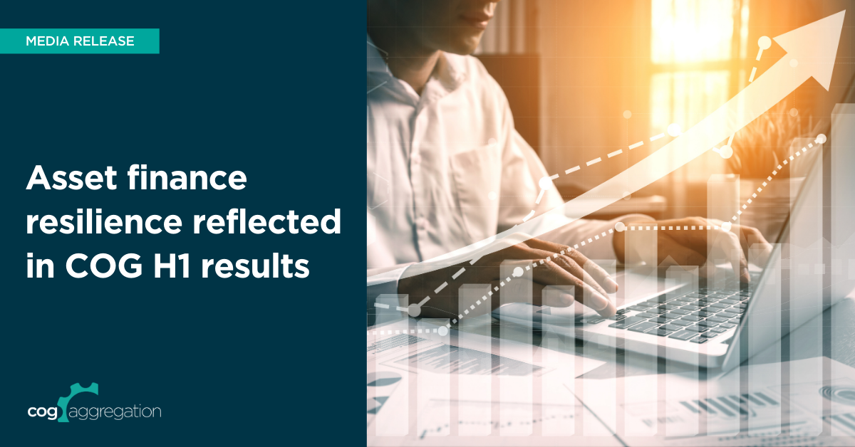 Media Release Asset finance resilience reflected in COG H1 results